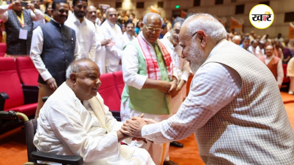 प्रधानमंत्री नरेंद्र मोदी ने एनडीए सांसदों के साथ की बैठक 