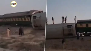 मस्तुंग में जाफर एक्सप्रेस धमाके से डिब्बा पलटा