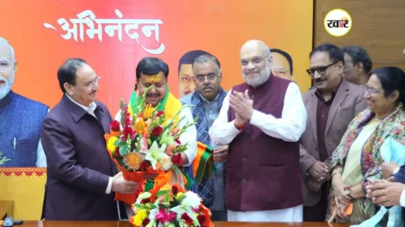 बीजेपी के राष्ट्रीय कार्यकारी अध्यक्ष बने नितिन नबीन, हेडक्वॉटर में हुआ भव्य स्वागत, जेपी नड्डा ने सौंपी जिम्मेदारी बीजेपी के राष्ट्रीय कार्यकारी अध्यक्ष बने नितिन नबीन