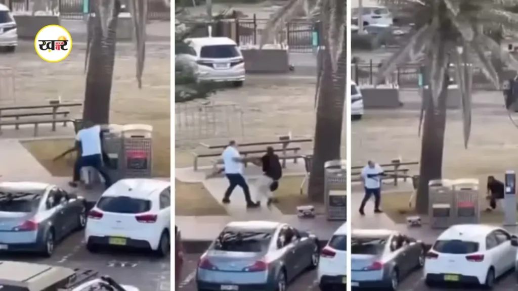 बंदूक छीनता हुआ दिख रहा है