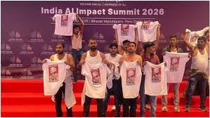 Congress ने Bharat Mandapam में AI Impact Summit में किया प्रदर्शन