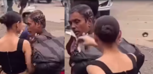 Reel शूट के दौरान Russian Model ने शख्स को मारा थप्पड़, वायरल वीडियो