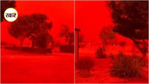 Blood-Red sky in Australia