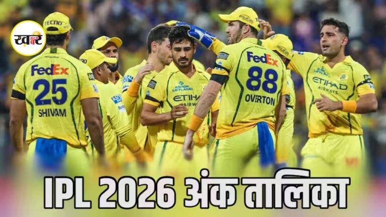 IPL 2026 Points Table