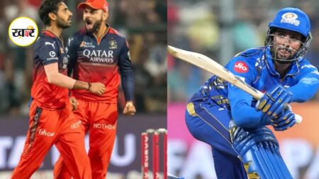 RCB ने MI को हराया