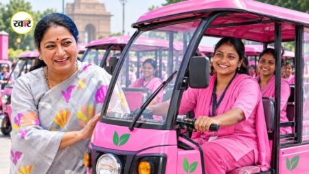 DURGA E-Auto Scheme: दिल्ली में शुरू होगी पिंक इलेक्ट्रिक ऑटो योजना, यहां जानें पूरी डिटेल DURGA E-Auto Scheme: दिल्ली में शुरू होगी पिंक इलेक्ट्रिक ऑटो योजना